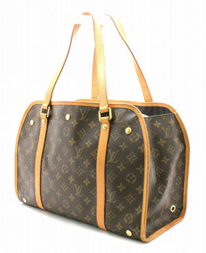 Louis Vuitton Dog Carrier Tote Pet Bag Sac Dogs Monogram Baxter